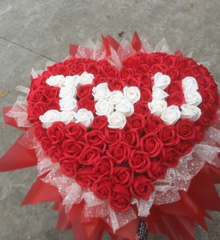 BÓ HOA SÁP THƠM HÀN QUỐC 100 BÔNG TÂN UYÊN