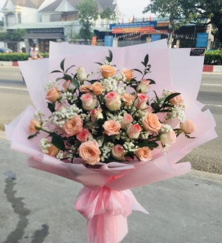 BÓ HOA HỒNG NGỌT NGÀO QUYẾN RỦ TẶNG BẠN GÁI, VỢ NGÀY 20.10