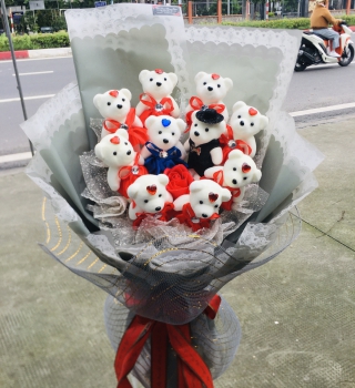 Gấu lên bó cực xinh tặng người yêu bạn gái ngày 20/10