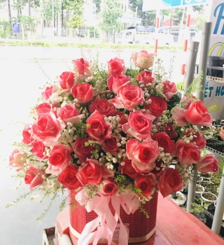 Giỏ hoa giá rẻ ở Bình Dương siêu đẹp