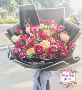 BÓ 45 BÔNG HỒNG TẶNG MỌI DỊP Ở BÌNH DƯƠNG, TÂN UYÊN