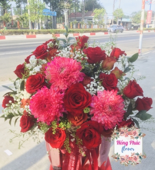 Hộp hoa tươi mừng khai trương, sinh nhật, ngày 20/10 rực rỡ sang chảnh rẻ đẹp
