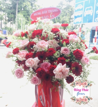 Hộp hoa simili siêu to, rẻ đẹp, sang chảnh cho ngày sinh nhật, 20/10