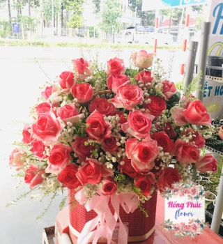 Giỏ hoa giá rẻ ở Bình Dương siêu đẹp