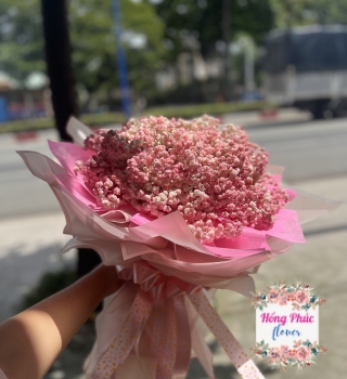 BÓ HOA BIBI HỒNG TUYỆT ĐẸP TẶNG SINH NHẬT 