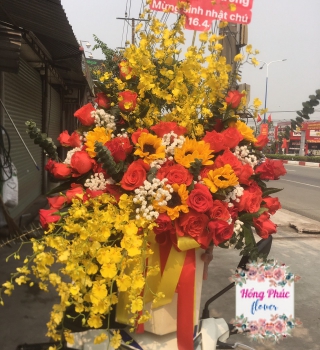 GIỎ HOA TẶNG SINH NHẬT ÔNG BÀ TO ĐẸP RẺ TÂN UYÊN