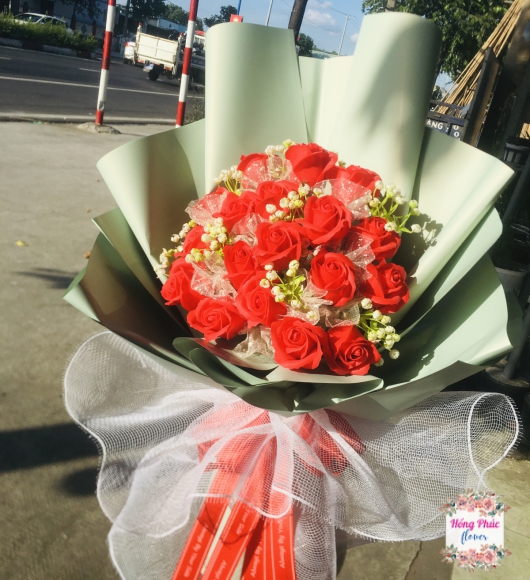 Bó hoa Hồng sáp thơm không tàn cho ngày 20/10