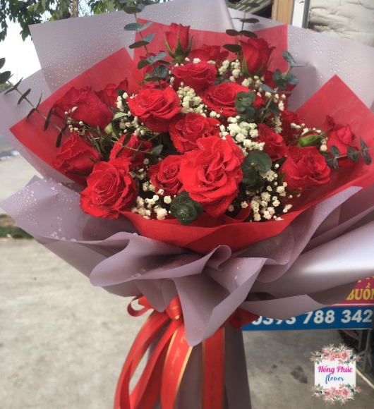 BÓ HỒNG ĐỎ TƯƠI TẶNG VỢ TẶNG NGƯỜI YÊU ĐẸP Ý NGHĨA TÂN UYÊN BÌNH DƯƠNG