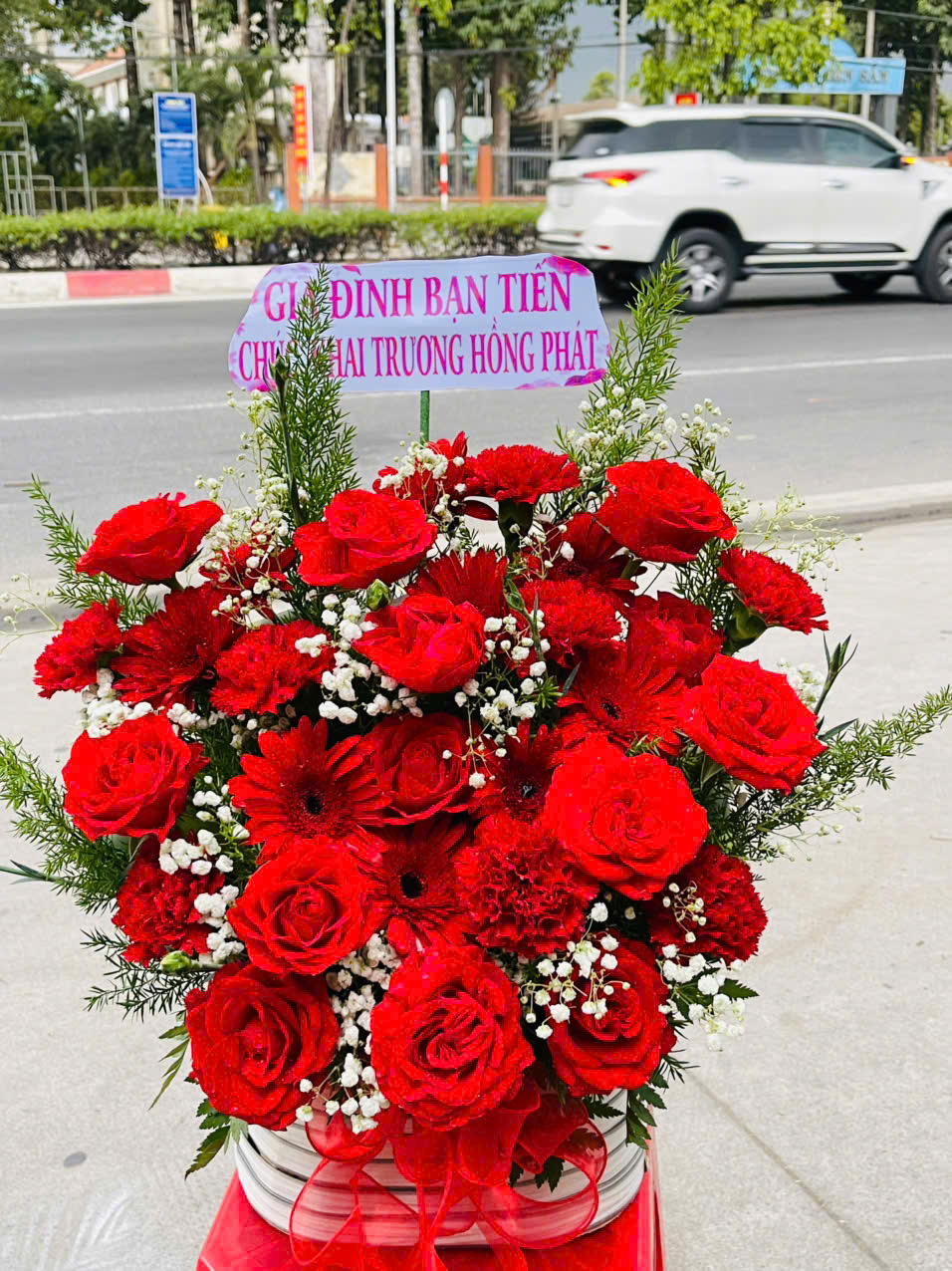 giỏ hoa khai trương