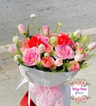 Hoa hồng bó siêu dễ thương