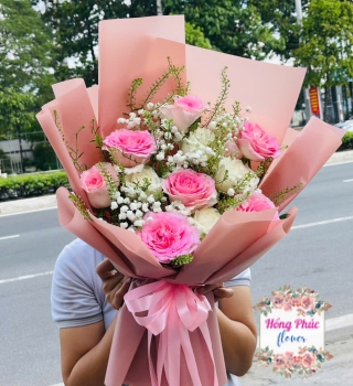 Hoa hồng bó tone nữ nhẹ nhàng