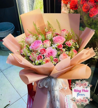 Hoa hồng bó tặng sinh nhật