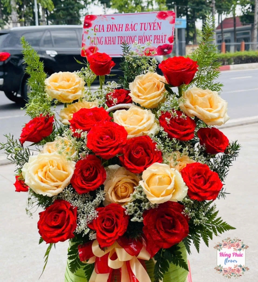 Giỏ hoa khai trương 