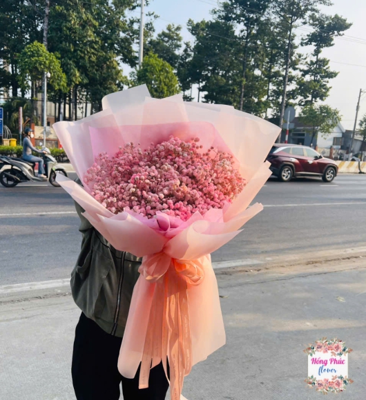 Hoa bibi bó hồng