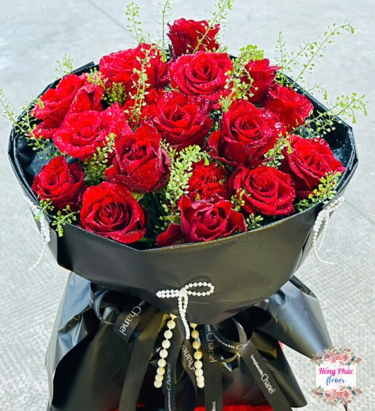 Hoa hồng đỏ bó sang trọng