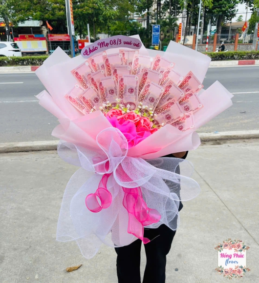 Hoa tiền bó cùng hoa bibi